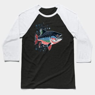 Patriotic Salmon Baseball T-Shirt